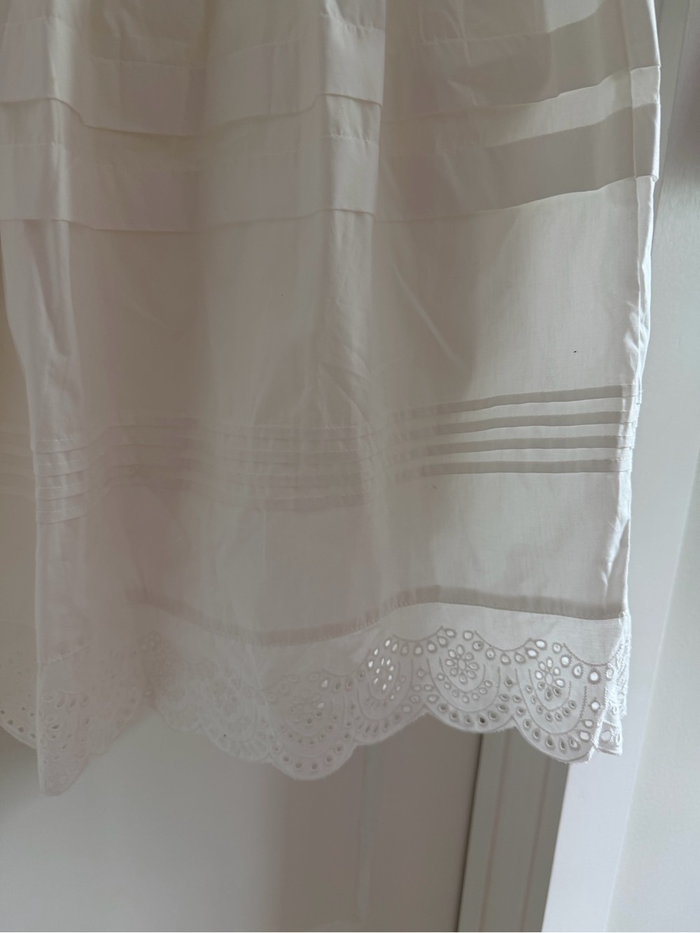 Le Lis White Tiered Eyelet Maxi Skirt - Picture 2 of 5